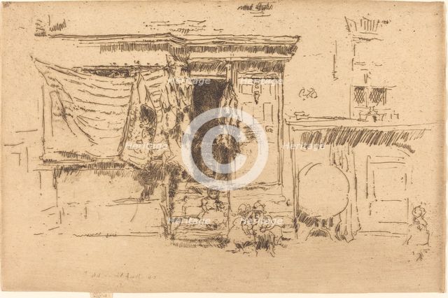 Rag-Shop, Milman's Row, c. 1886/1888. Creator: James Abbott McNeill Whistler.