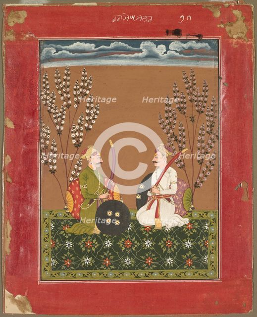 Raga Suramananda, page from a Ragamala series, c.1750. Creator: Unknown.