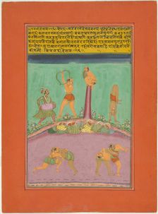 Ragini Desakh, Page from a Jaipur Ragamala Set, 1750/70. Creator: Unknown