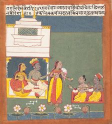 Ragini Des Variri: Page from a Dispersed Ragamala Series (Garland of Musical Modes), ca. 1680. Creator: Unknown