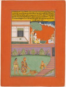 Ragini Setmalar, Page from a Jaipur Ragamala Set, 1750/70. Creator: Unknown