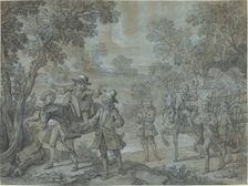 Ragotin declame des vers; des paysans croient qu'il preche, 1737. Creator: Jean-Baptiste Oudry