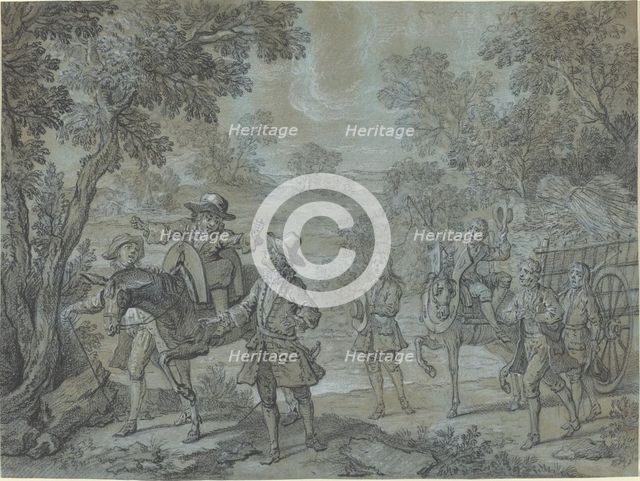 Ragotin declame des vers; des paysans croient qu'il preche, 1737. Creator: Jean-Baptiste Oudry.
