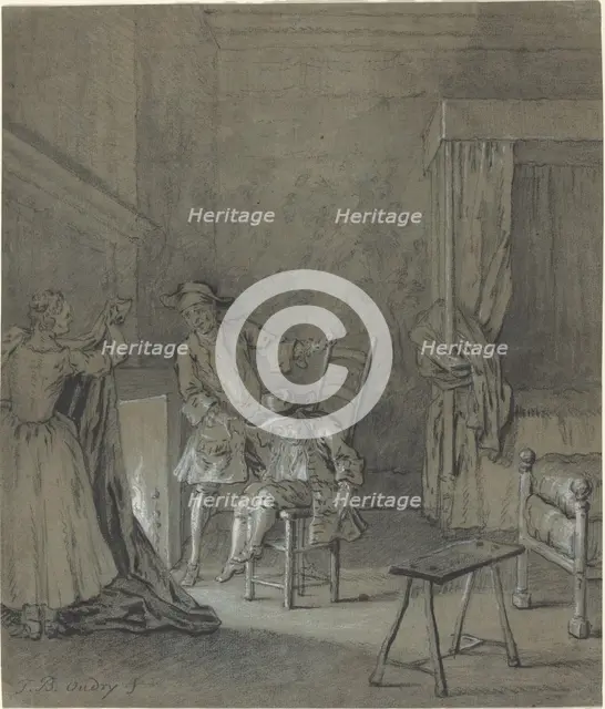 Ragotin enivré par La Rancune, 1726/1727. Creator: Jean-Baptiste Oudry.