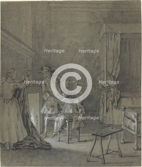Ragotin enivré par La Rancune, 1726/1727. Creator: Jean-Baptiste Oudry.