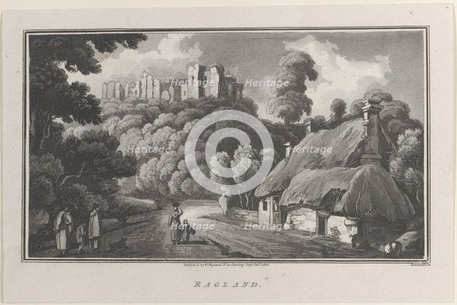 Ragland, from "Remarks on a Tour to North and South Wales, in the year 1797", February 1, 1800. Creator: John Hill.