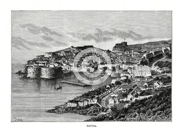 Ragusa, Sicily, Italy, 1879. Artist: Charles Barbant
