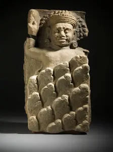 Rahu, The Demon of Eclipses (image 1 of 2), 10th-11th century. Creator: Unknown
