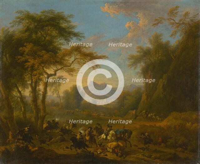 Raid, ca 1717. Creator: Huchtenburgh, Jan van (1647-1733).