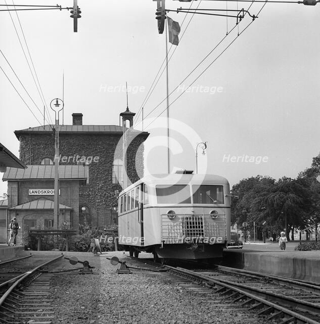 Railcar, Landskrona, Sweden, 1953 Artist: Unknown
