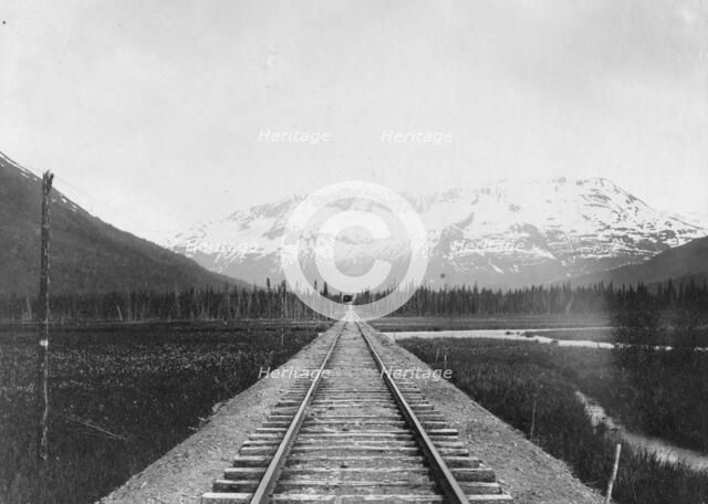 Railroad on Kenai Peninsula, between c1900 and 1927. Creator: Unknown.