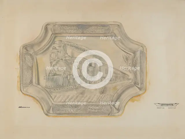 Railroad Platter, 1939. Creator: Ralph Atkinson.