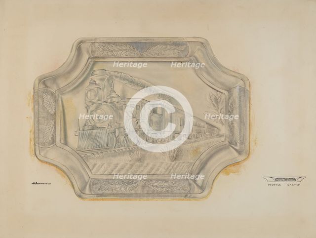 Railroad Platter, 1939. Creator: Ralph Atkinson.