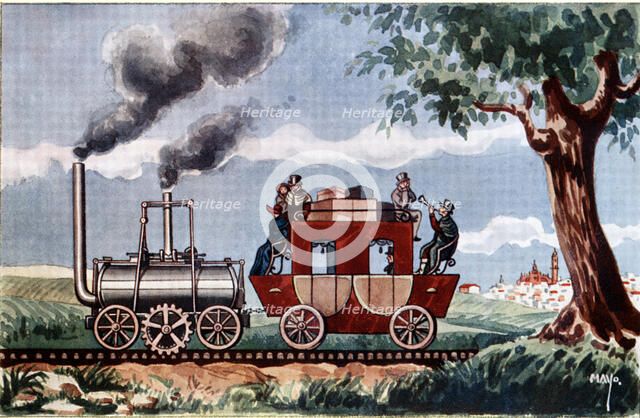 Railroad Project from Jerez de la Fontera to Puerto de Santa Maria, opened to traffic in 1854, en…