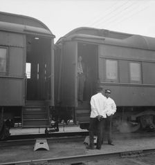 Railroad yards, Kearney, Nebraska, 1939. Creator: Dorothea Lange