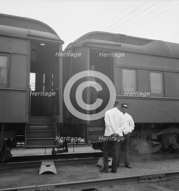 Railroad yards, Kearney, Nebraska, 1939. Creator: Dorothea Lange.