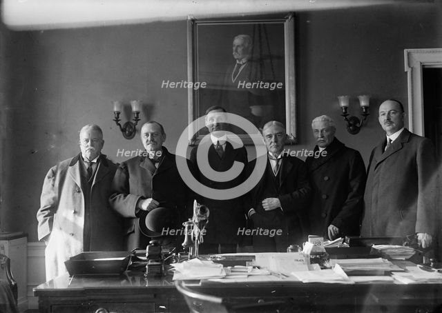 Railroads War Board - Elliott, Howard, President, N.P. Railway; Holden, Hale, 1918. Creator: Harris & Ewing.