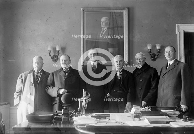 Railroads War Board - Elliott, Howard, President, N.P. Railway; Holden, Hale, 1918. Creator: Harris & Ewing.