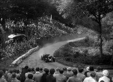 Railton light sports tourer competing in the Shelsley Walsh Hillclimb, Worcestershire, 1935. Artist: Bill Brunell