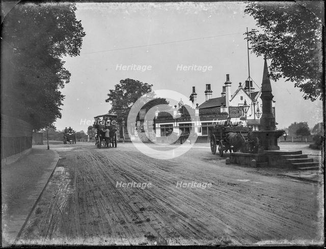 Railway Tavern, Upper Richmond Road, Barnes, Richmond Upon Thames, Greater London Authority, 1904. Creator: William O Field.