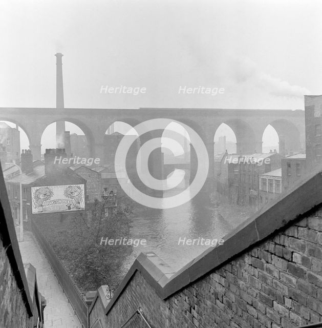 Railway viaduct, Stockport, Greater Manchester, 1954. Artist: Eric de Maré.