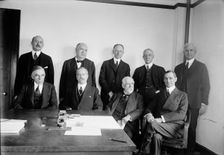 Railway Advisory Board - Standing: Hale Holden; Edward Chambers; Walker D. Hines; John Bart..., 1917 Creator: Harris & Ewing