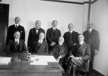 Railway Advisory Board - Standing: Hale Holden; Edward Chambers; Walker D. Hines; John Bart..., 1917 Creator: Harris & Ewing