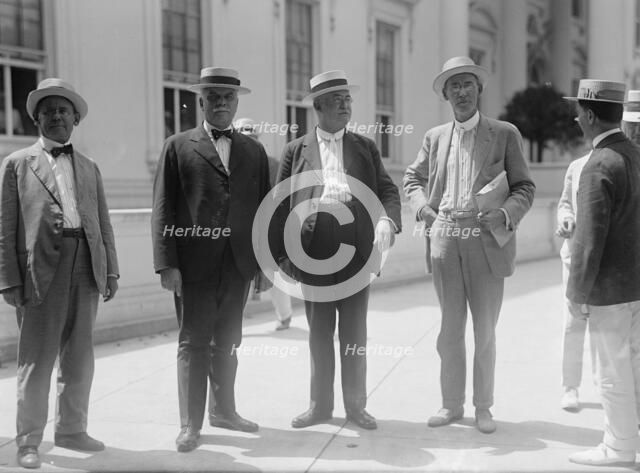 Railway Brotherhoods Committee - W.S. Carter; William S. Stone; W. G. Lee; A. B. Garretson, 1916. Creator: Harris & Ewing.