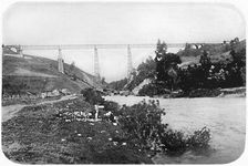 Railway Bridge Over The Malleco River, Arucania 1911