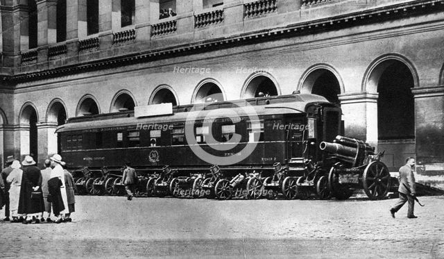 Railway carriage in which the Armistice ending World War I was signed, c1918 (1935). Artist: Unknown