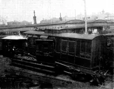 Railway Disaster near London: the accident at St. John's Station, South-Eastern Railway, 1898. Creator: Thankfull Sturdee