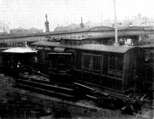 Railway Disaster near London: the accident at St. John's Station, South-Eastern Railway, 1898. Creator: Thankfull Sturdee