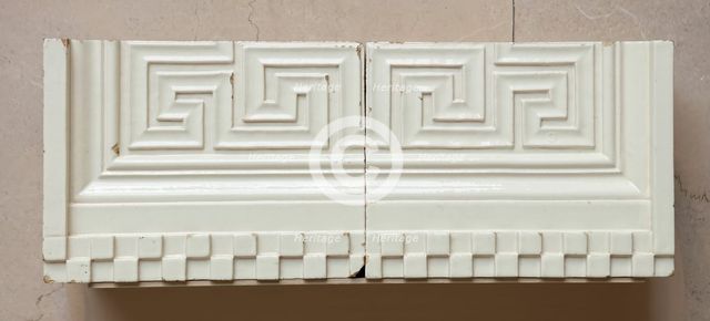 Railway Exchange Building: Blocks with Repeated Meander Pattern, 1903/04 (restored 1982). Creator: Daniel Burnham.