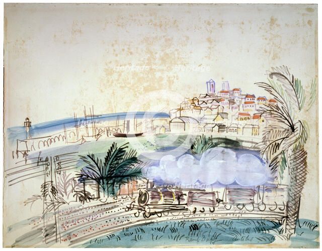'Railway in Antibes', 1926.  Artist: Raoul Dufy