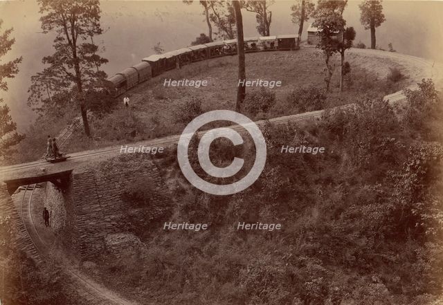 Railway-Loop of Darjeeling Road, 1860s-70s. Creator: Unknown.
