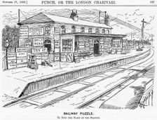 Railway Puzzle 1883. Creator: Unknown