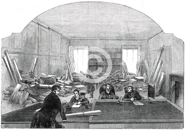 Railway Room, Office of the Board of Trade, 1845. Creator: Unknown.