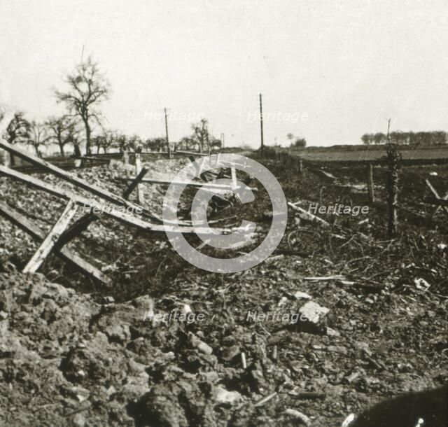 Railway, Somme, northern France, c1914-c1918. Artist: Unknown.