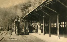 Railway Station c1918-c1939. Creator: Unknown