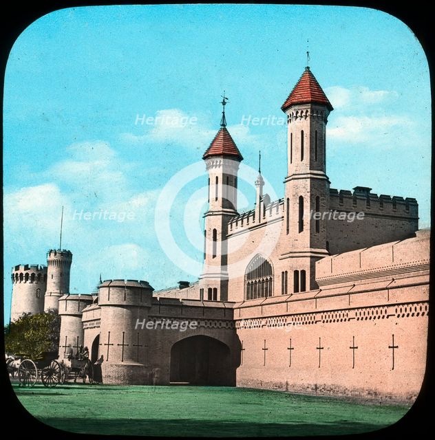Railway station, Lahore, India, late 19th or early 20th century. Artist: Unknown