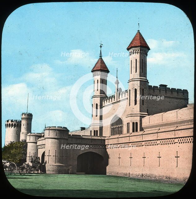 Railway station, Lahore, India, late 19th or early 20th century. Artist: Unknown