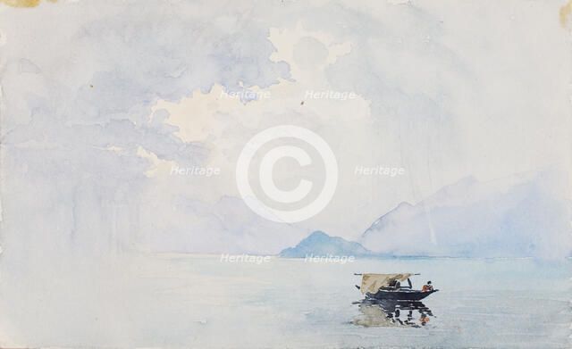 Rain, Bellagio, 1898. Creator: George Elbert Burr.