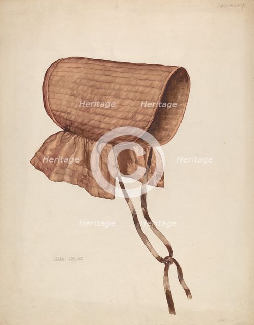 Rain Bonnet, c. 1937. Creator: Lillian Causey.