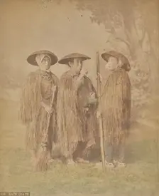 Rain Coats, about 1875-1890s. Creator: Adolfo Farsari