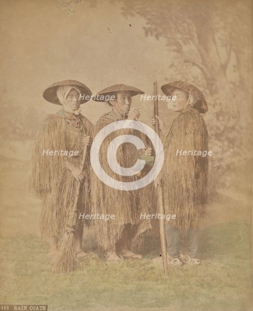 Rain Coats, about 1875-1890s. Creator: Adolfo Farsari.