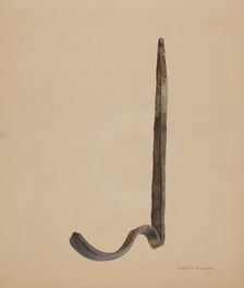 Rain Gutter Stirrup, 1939. Creator: Harold Ballerd