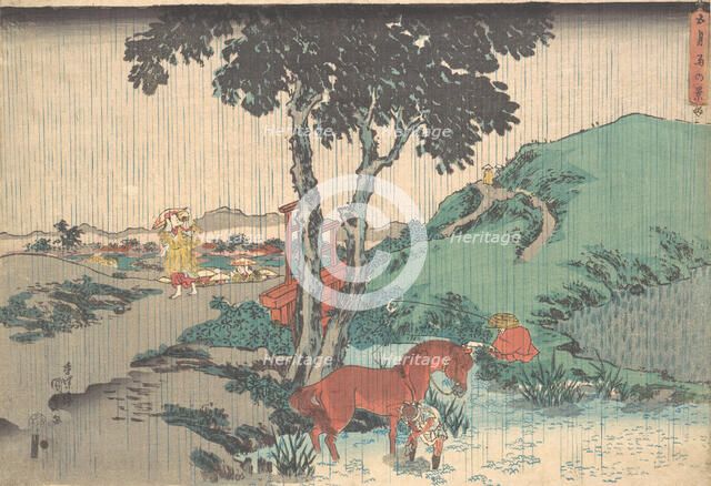 Rain of the Fifth Month (Samidare), 19th century., 19th century. Creator: Utagawa Kunisada.