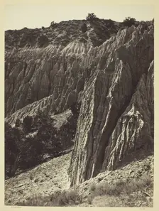 Rain Sculpture, Salt Creek Canon, Utah, 1872. Creator: William H. Bell