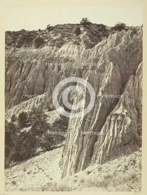 Rain Sculpture, Salt Creek Cañon, Utah, 1872. Creator: William H. Bell.