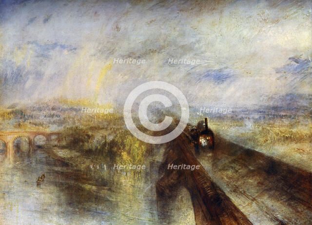 'Rain, Steam and Speed - the Great Western Railway', c1844, (1912).Artist: JMW Turner